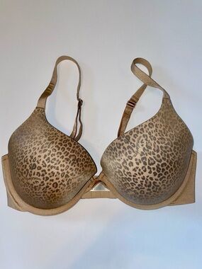 Wonderbra Shimmer Leopard Print Push-Up Underwire Bra 34D